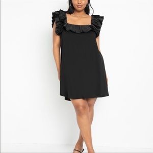 ELOQUII flutter sleeve dress